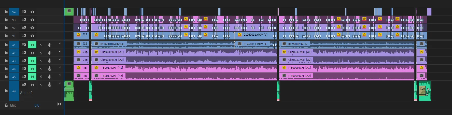 Colour labelling in Adobe Premiere